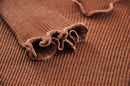 EGI Luxury Wool Silk V-Neck Long Sleeve Top. Proudly Made in Italy (1493)