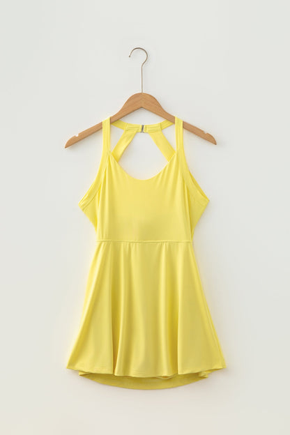 Back Cutout Active Mini Dress
