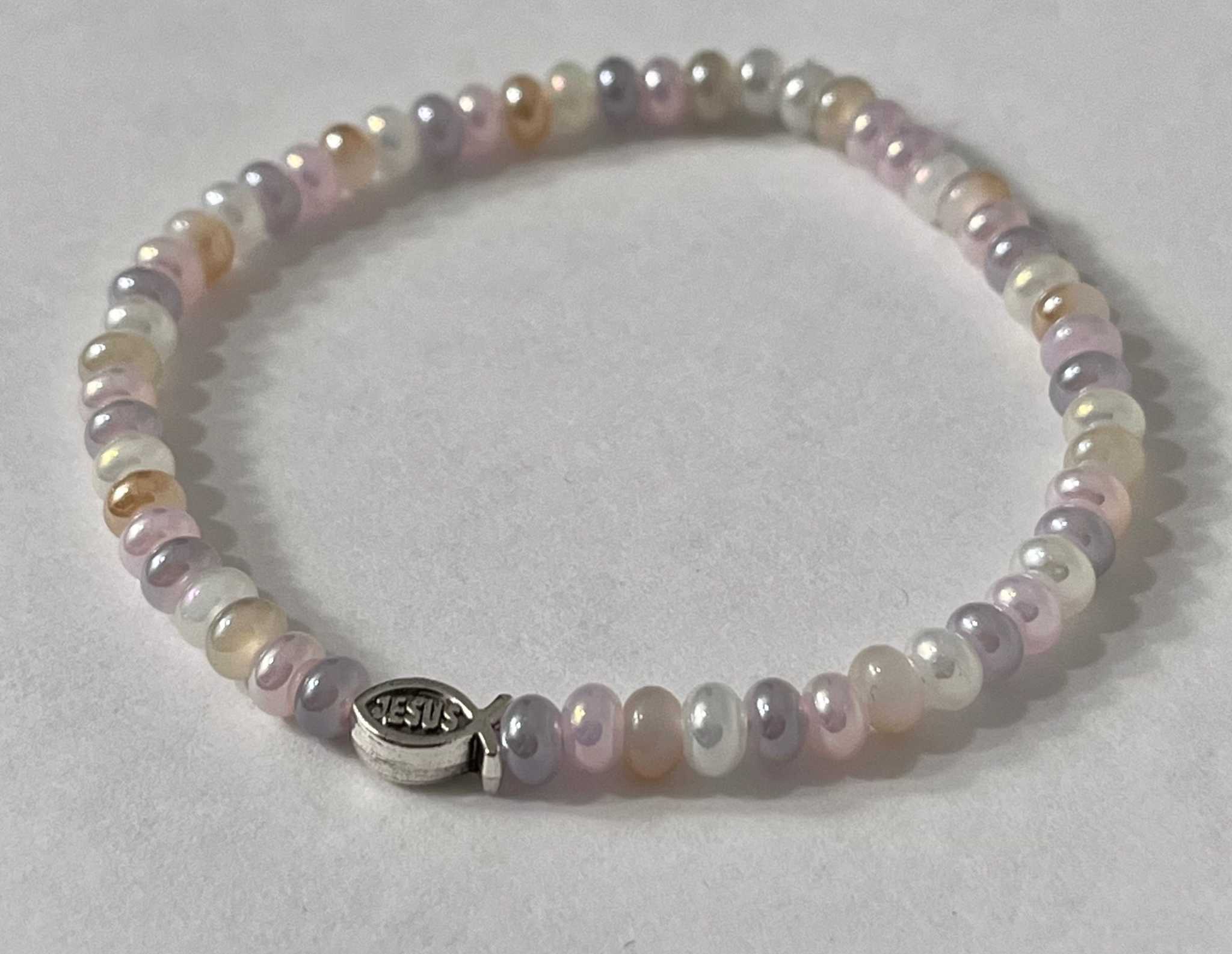 Bead Bracelet with Freshwater Shell &amp; Pearl Beads