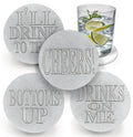 Drink Phrases Drink Coasters