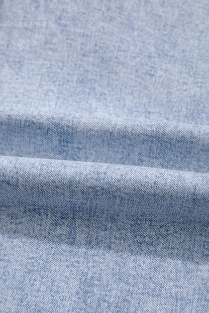 Light Wash Elastic Waist Barrel Jeans