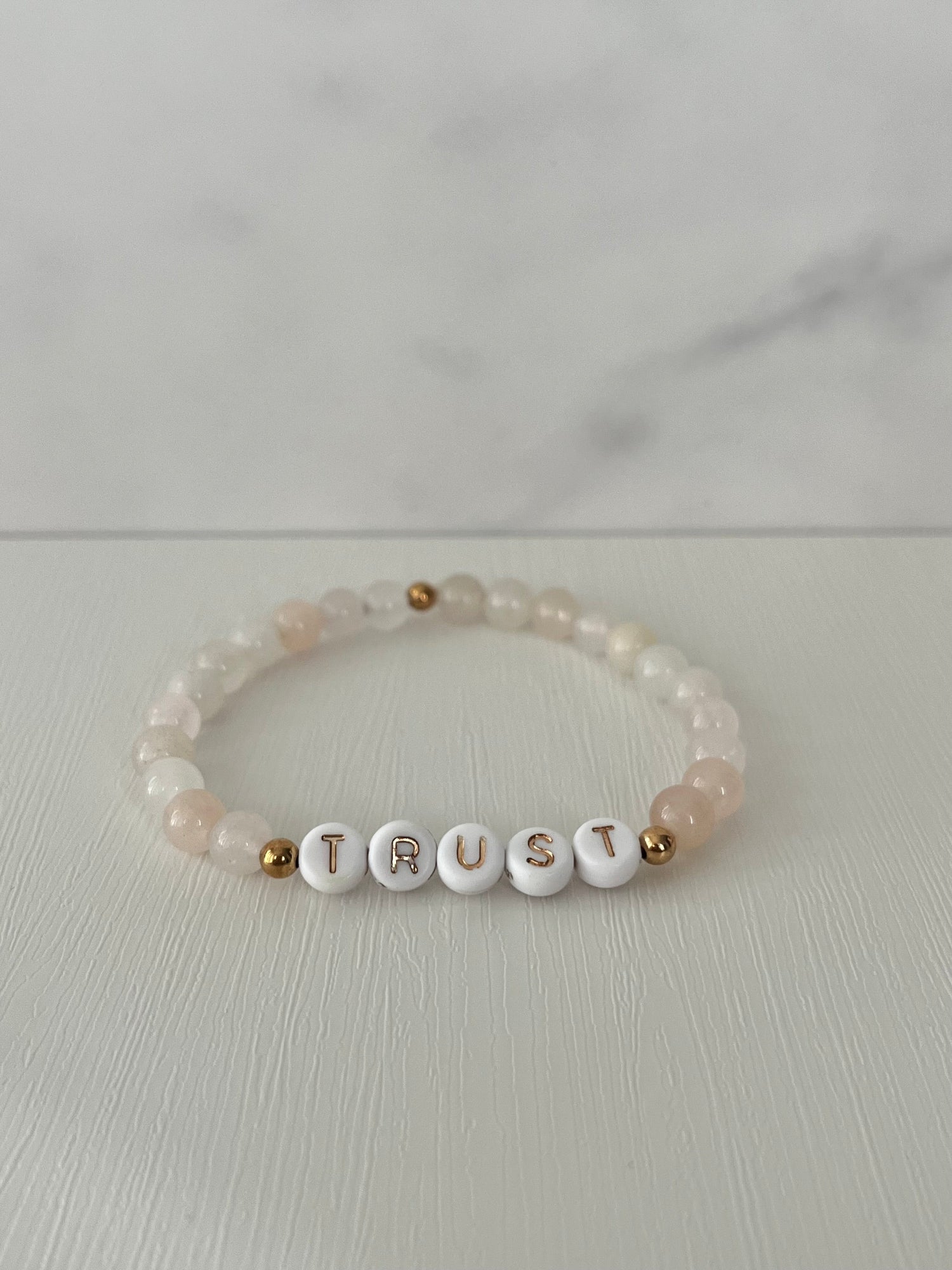 Rejoice Pray Trust Opal Bracelet Set