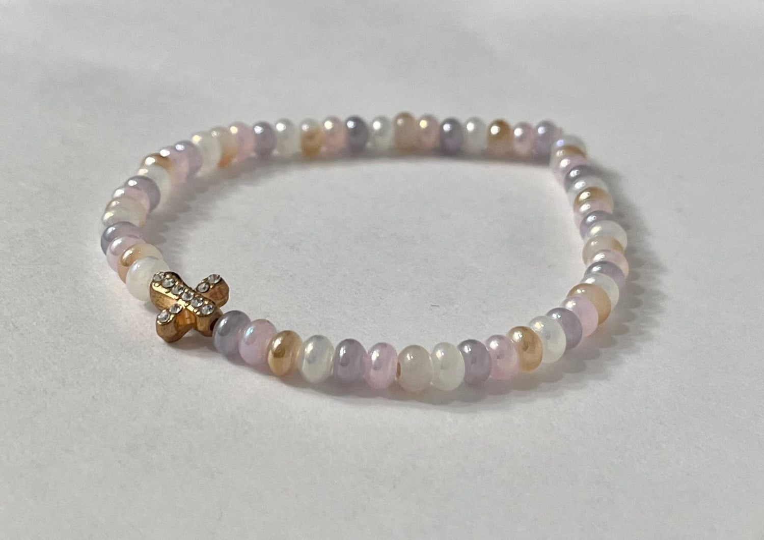 Bead Bracelet with Freshwater Shell &amp; Pearl Beads