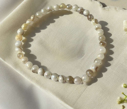 Bead Bracelet with Freshwater Shell &amp; Pearl Beads
