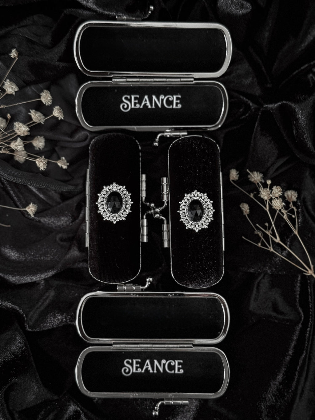 The Mourning Compact - perfume carry case.