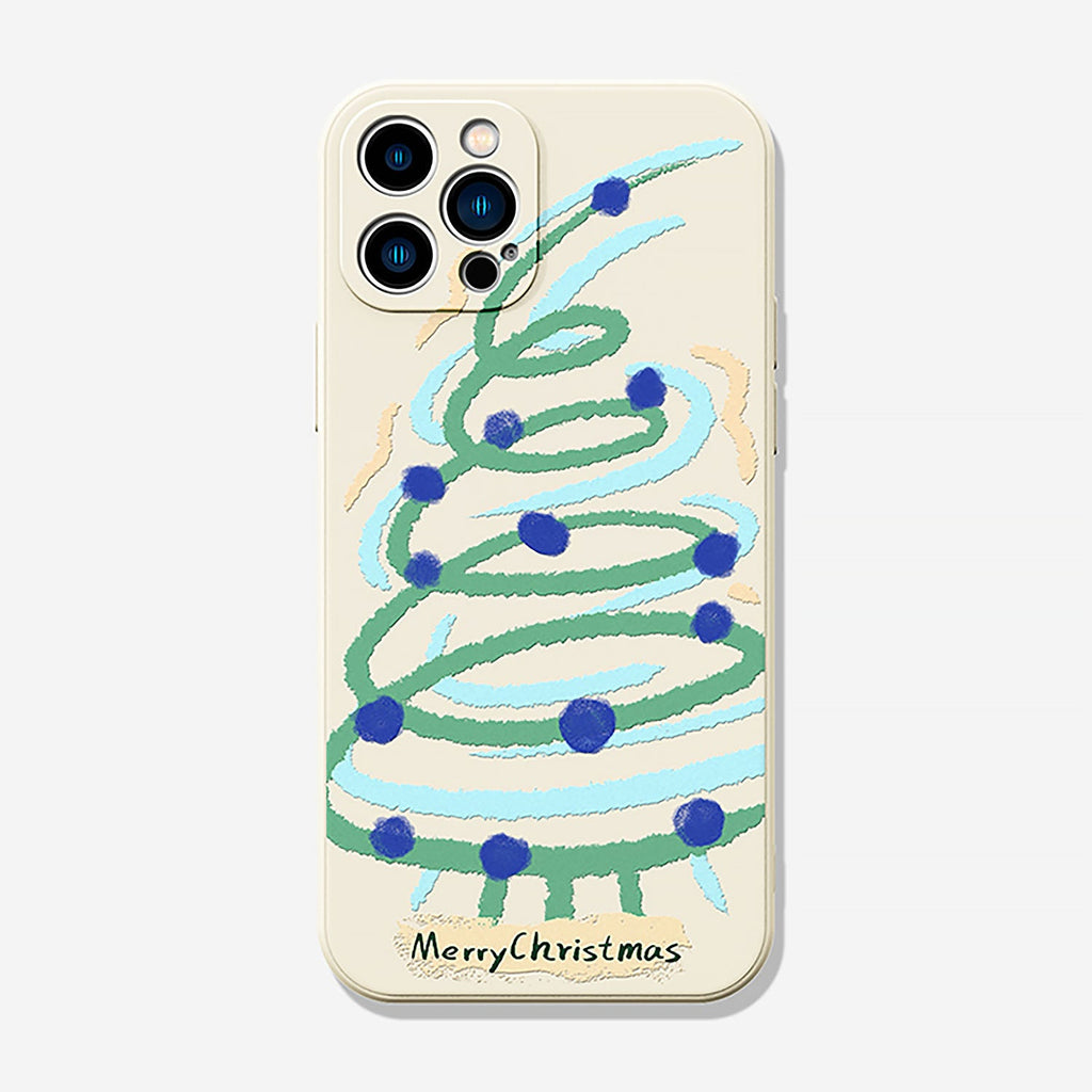 Abstract Christmas Tree iPhone Protective Case | ZAKAPOP
