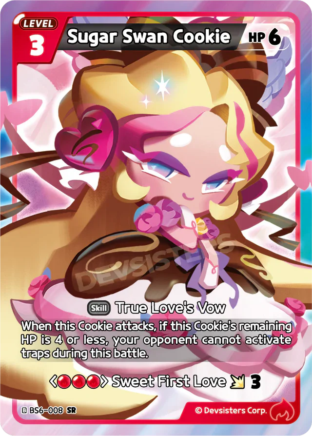 Sugar Swan Cookie BS6-008 SR | Super Rare Card