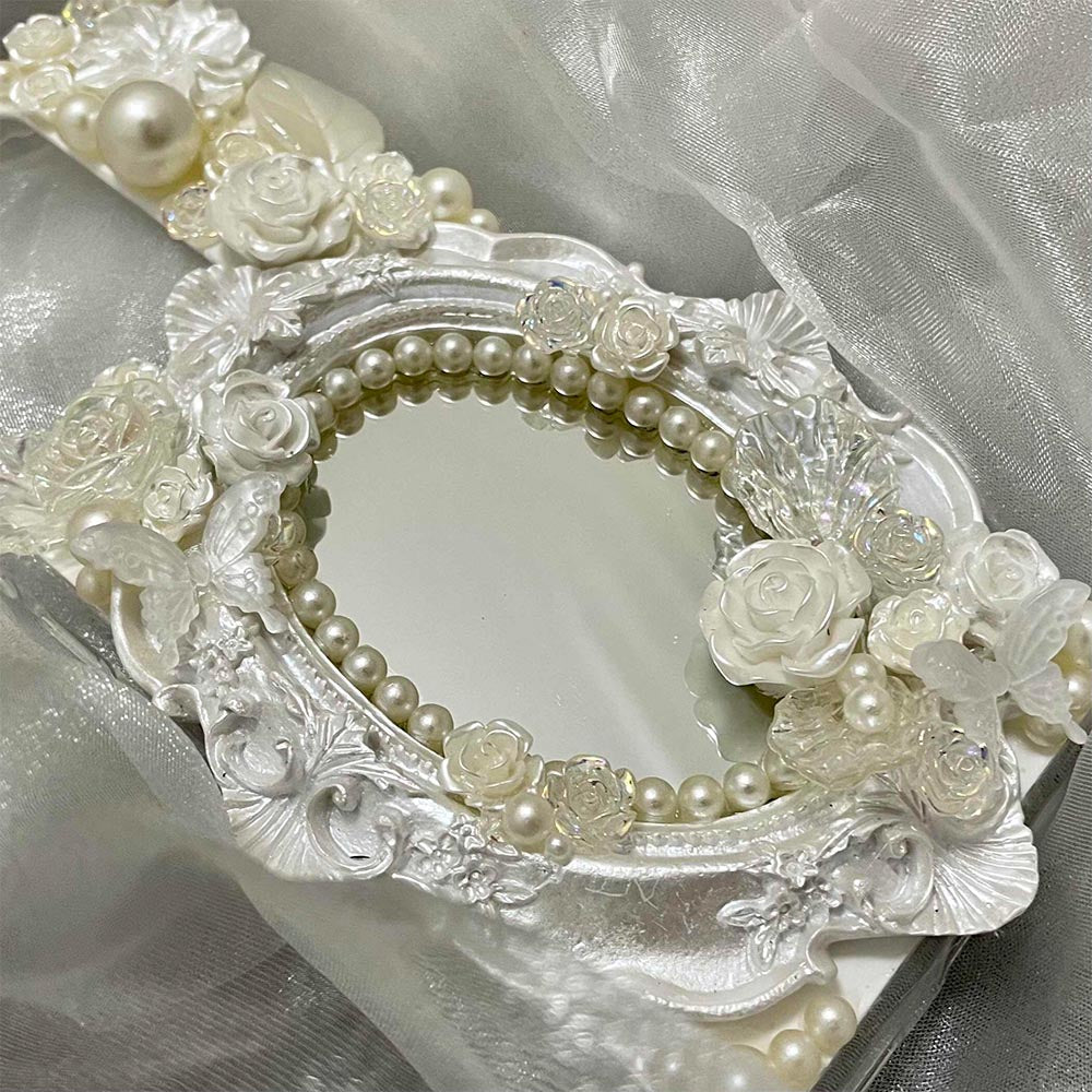 Baroque Pearl Vintage Custom Cream Phone Case | ZAKAPOP