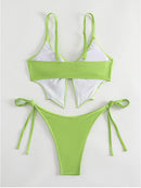Butterfly Print Sexy Open Back Fashion Bikini  | ZAKAPOP