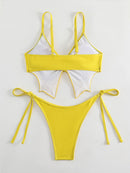 Butterfly Print Sexy Open Back Fashion Bikini  | ZAKAPOP