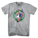 Happy Fourth Uncle Sam USA Circle Logo T-Shirt