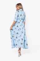 Anika Dress (Blue Flower)