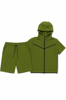 Men’s TechFlex Hooded Zip-Up Short Set