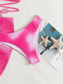 Criss Cross Ombre Bikini Set | ZAKAPOP