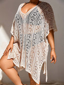 Crochet Tassel Hollow Tie Shawl Cover-up | ZAKAPOP