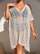 Crochet Tassel Hollow Tie Shawl Cover-up | ZAKAPOP