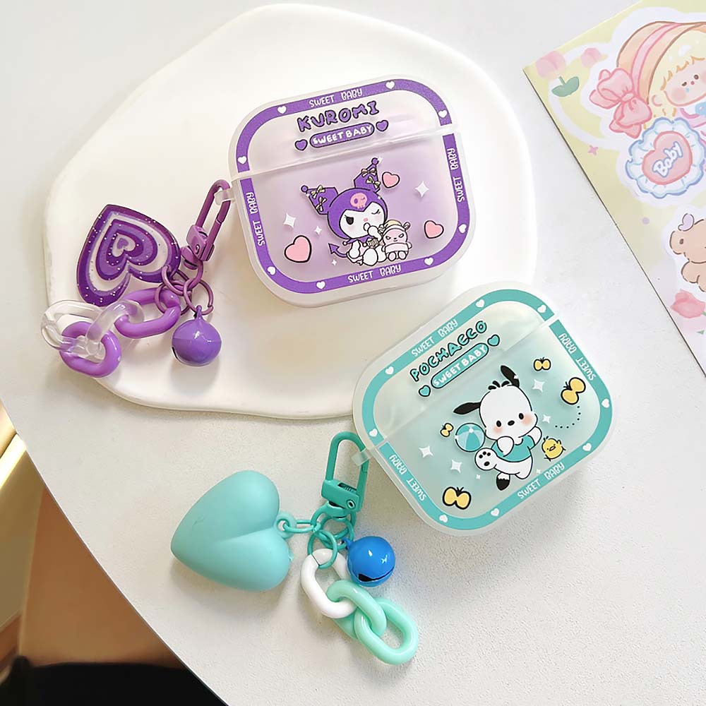 Cute Doll With Bell Ornaments Airpods Cover | ZAKAPOP