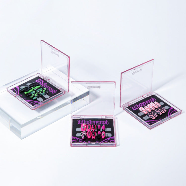 Handmade Cyberpunk Dark Hot Bunny Press-on Nail Art | ZAKAPOP
