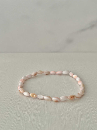 Bead Bracelet with Freshwater Shell &amp; Pearl Beads