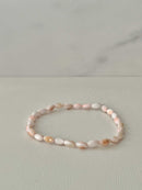 Bead Bracelet with Freshwater Shell & Pearl Beads