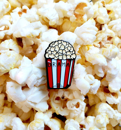 Drama Popcorn Pin