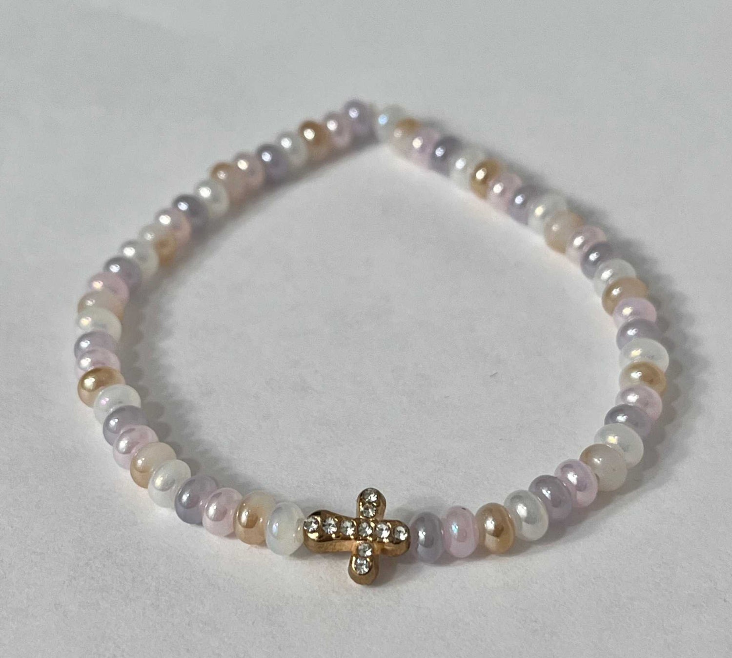 Bead Bracelet with Freshwater Shell &amp; Pearl Beads
