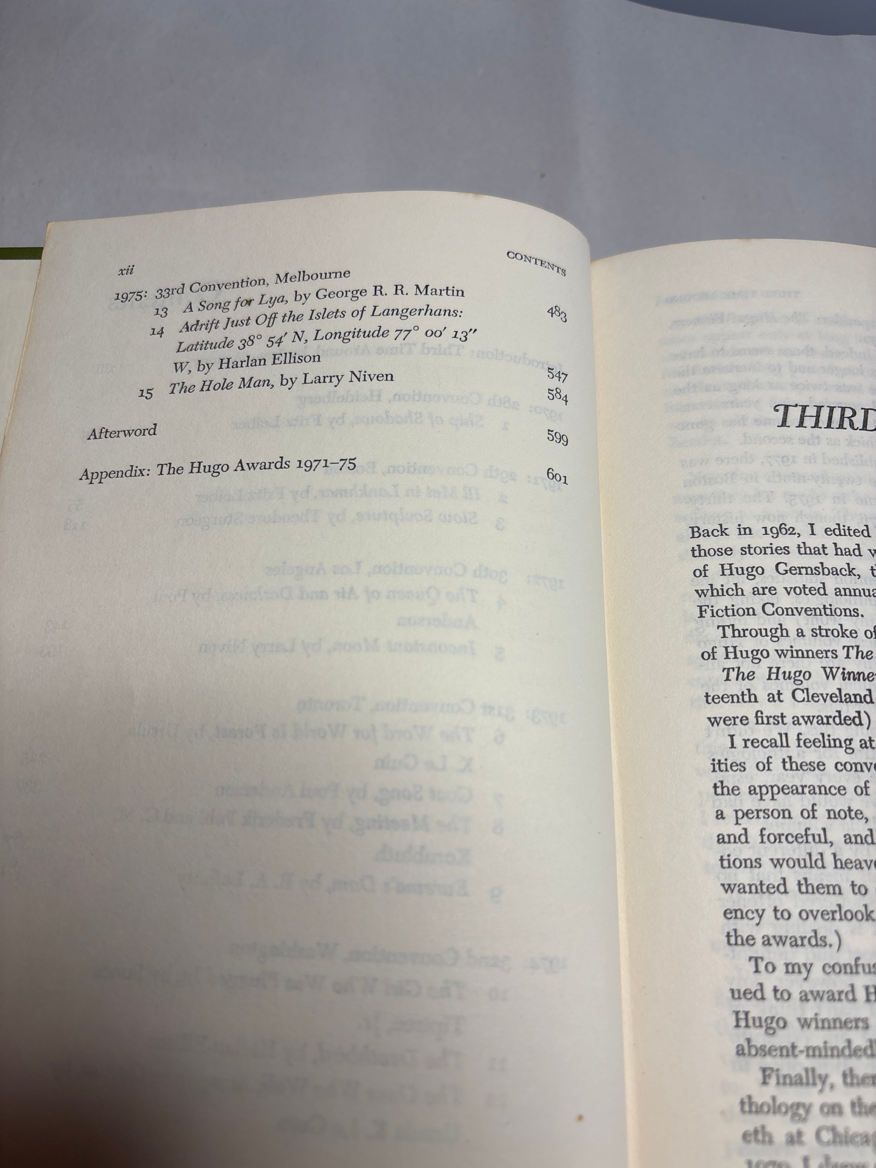 The Hugo Winners Volume III edited by Isaac Asminov