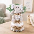 Wild About Baby Two-Tier Diaper Cake Gift Basket