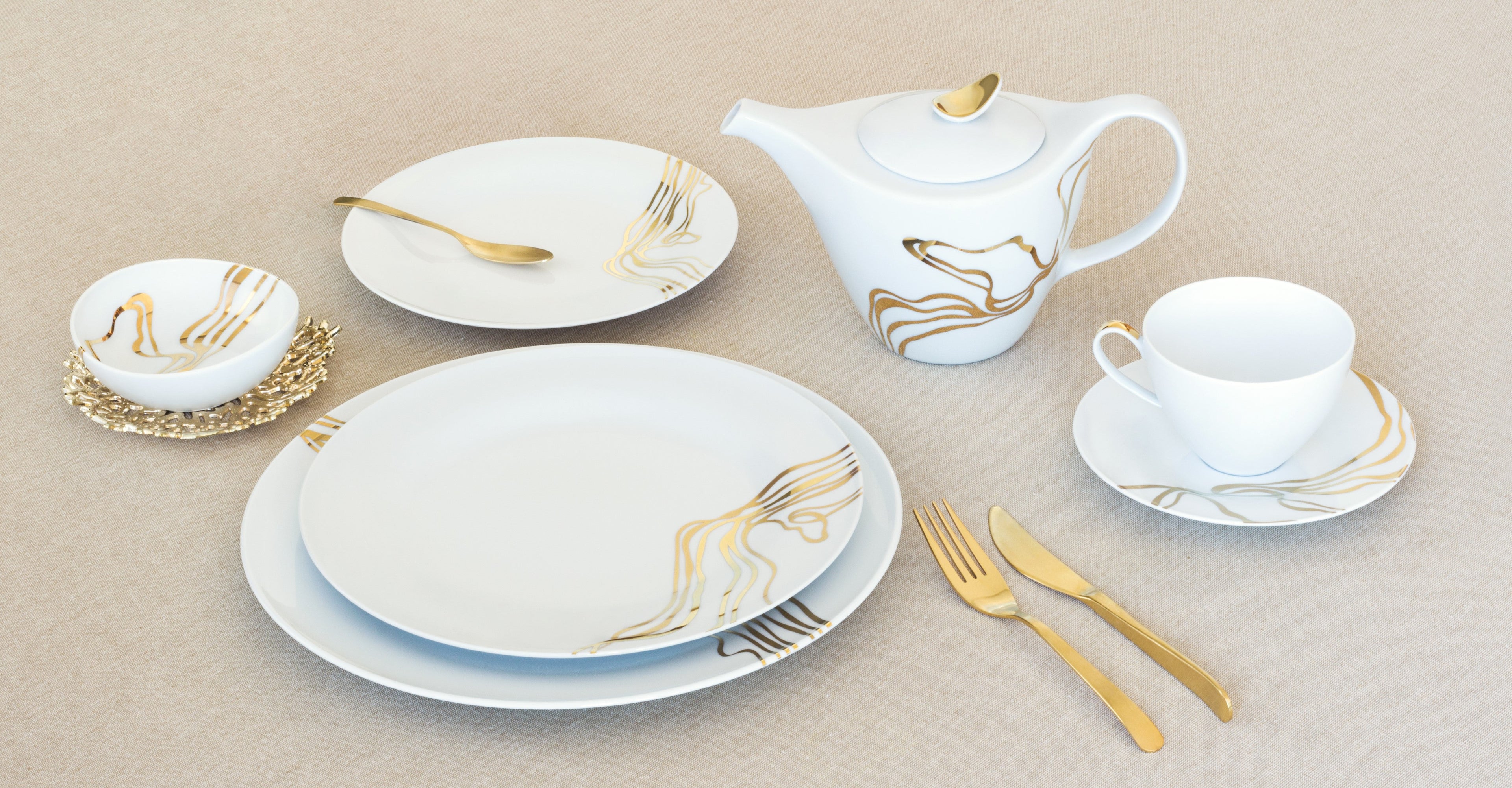 Fiume D'Oro 5-Piece Place Setting (Service for 4)