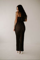 Lauren's Lace Slit Dress