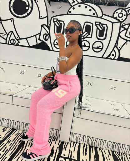 Mohair Pants Pink
