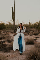 Boho Breeze Lace Long Duster