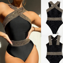 Gold Sequined High-end Sexy Swimwear | ZAKAPOP