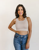 Classic Wide Strap Tank Halftee