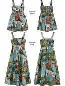High-End Jacquard Oil Painting Style Pinafore Dress | ZAKAPOP