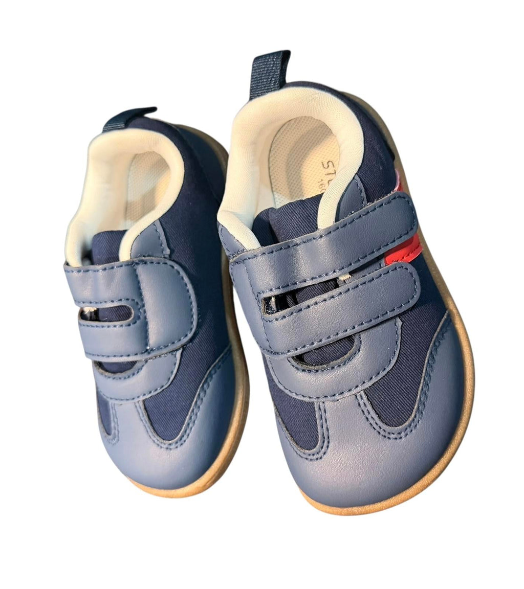 Toddler Blue Soft Sole Shoes with Wide Toe Box Size 7