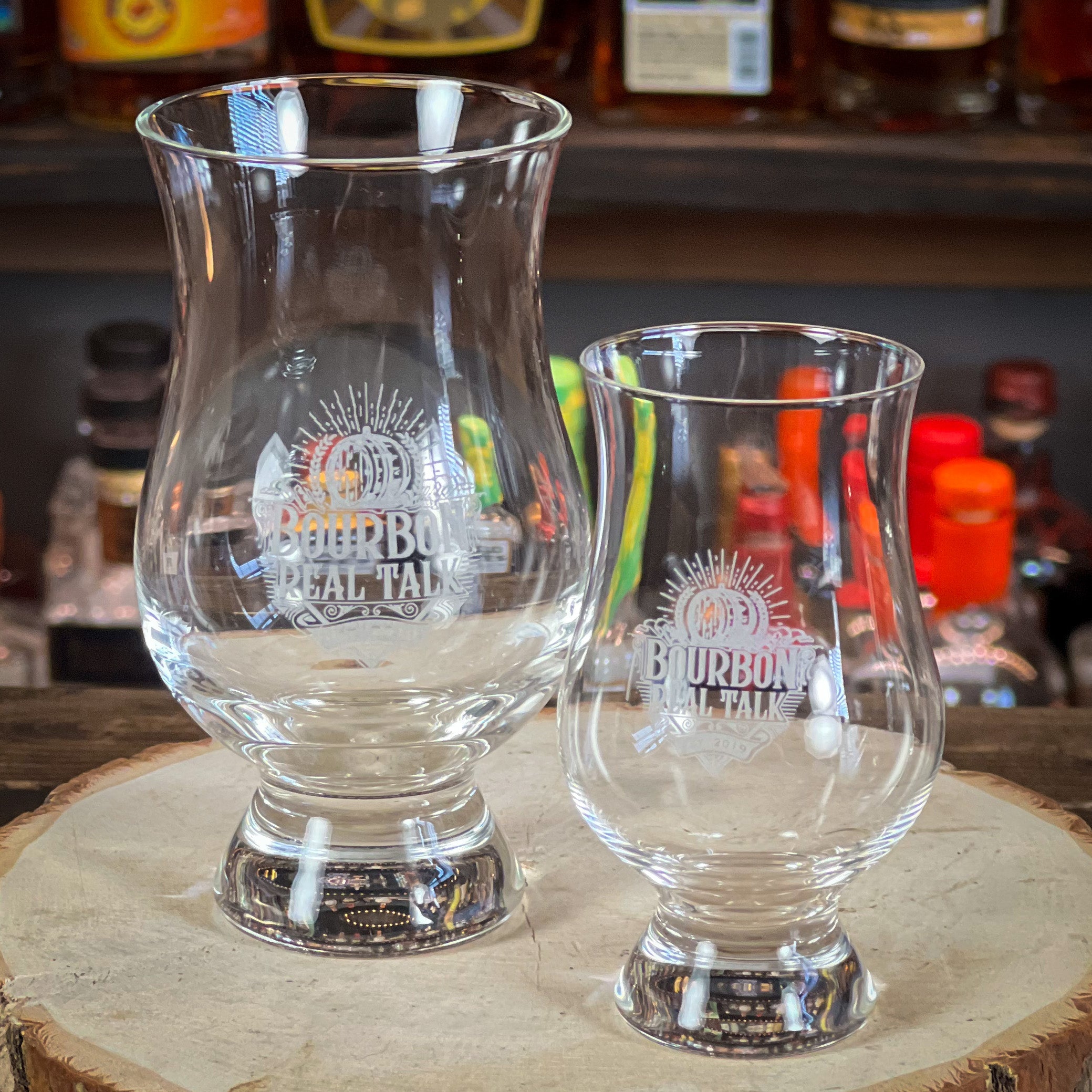 6oz. and 3oz Bourbon Real Talk™ Tasting Nosing Glasses