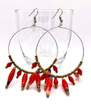 Ugandan Paper Bead Hoop Earrings