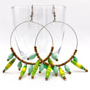 Ugandan Paper Bead Hoop Earrings
