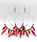 Ugandan Paper Bead Hoop Earrings