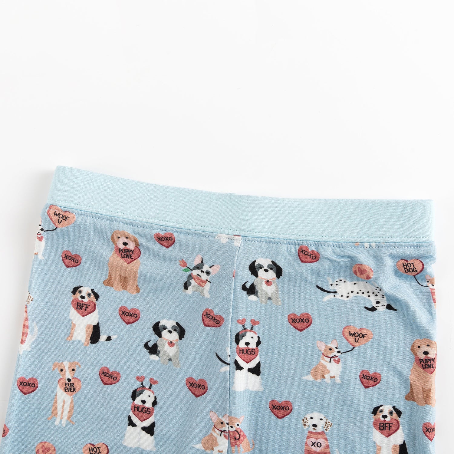 Pups &amp; Kisses (Long Sleeve PJ) - Blue