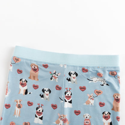 Pups &amp; Kisses (Long Sleeve PJ) - Blue