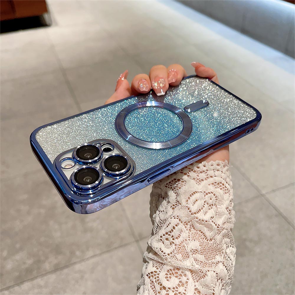 Luxury Glitter Gradient Magsafe Phone Case | ZAKAPOP