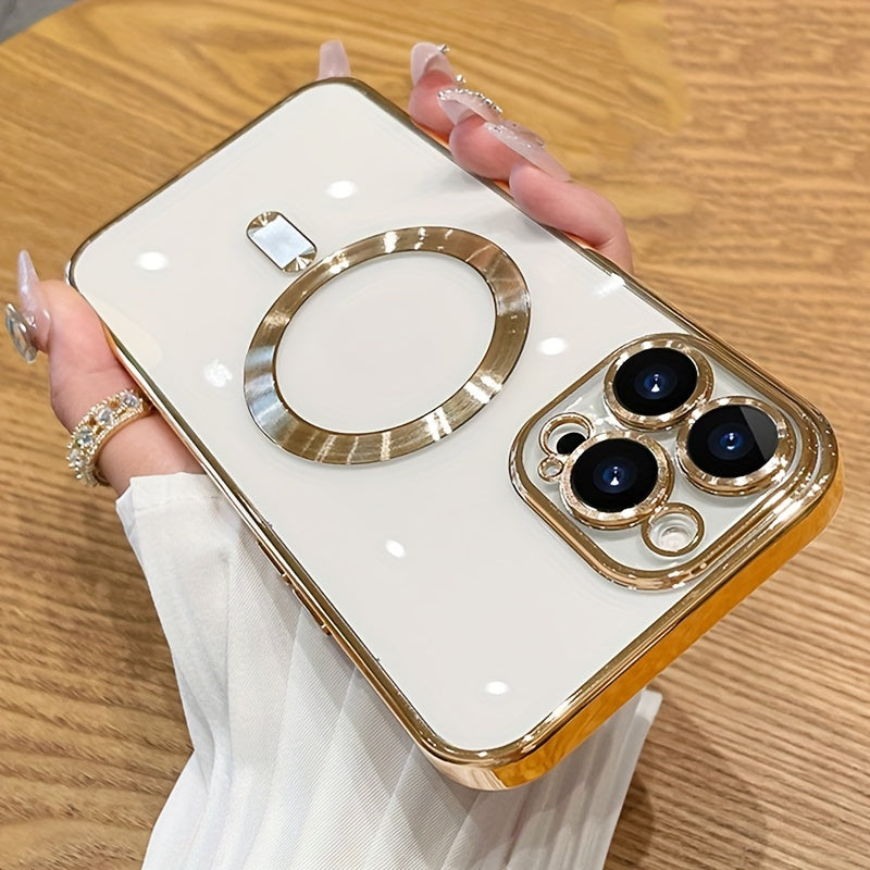 Plating Clear Magnetic Phone Case | ZAKAPOP