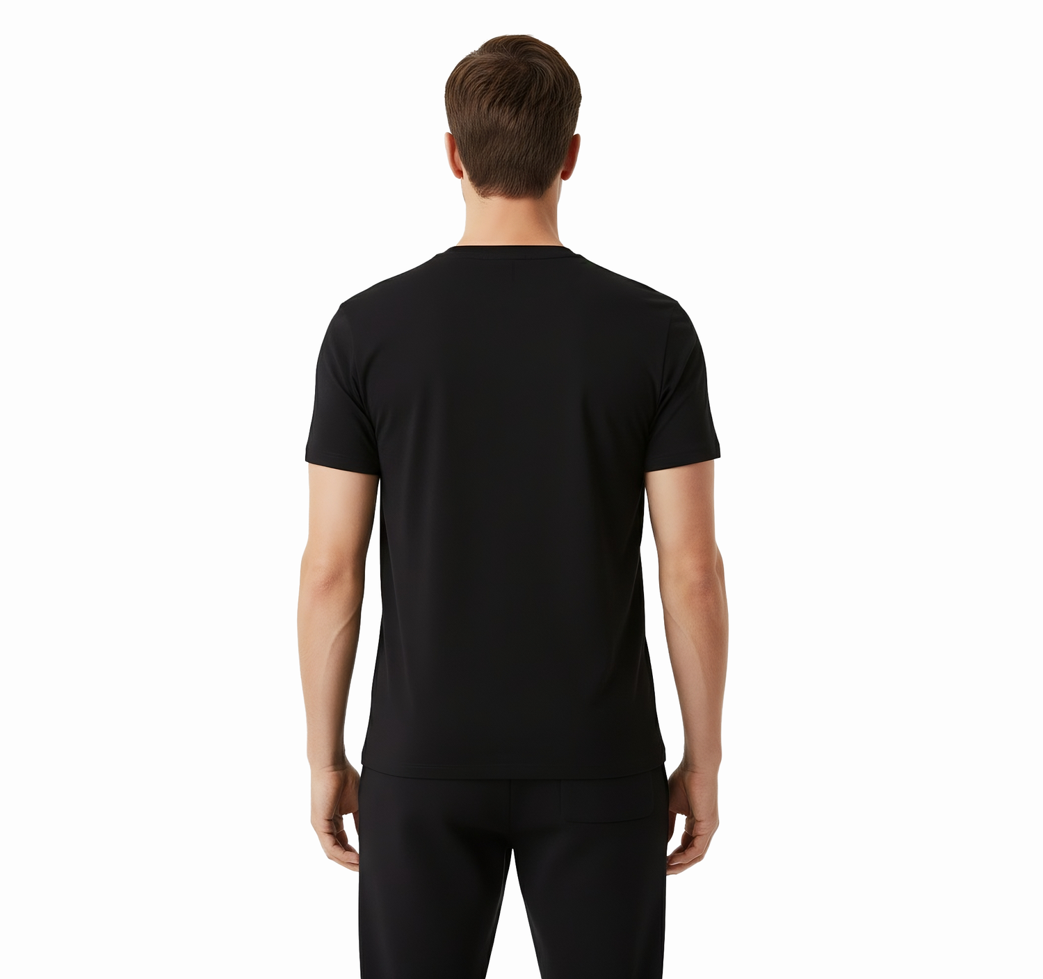 Elijah Black Short Sleeve Crew