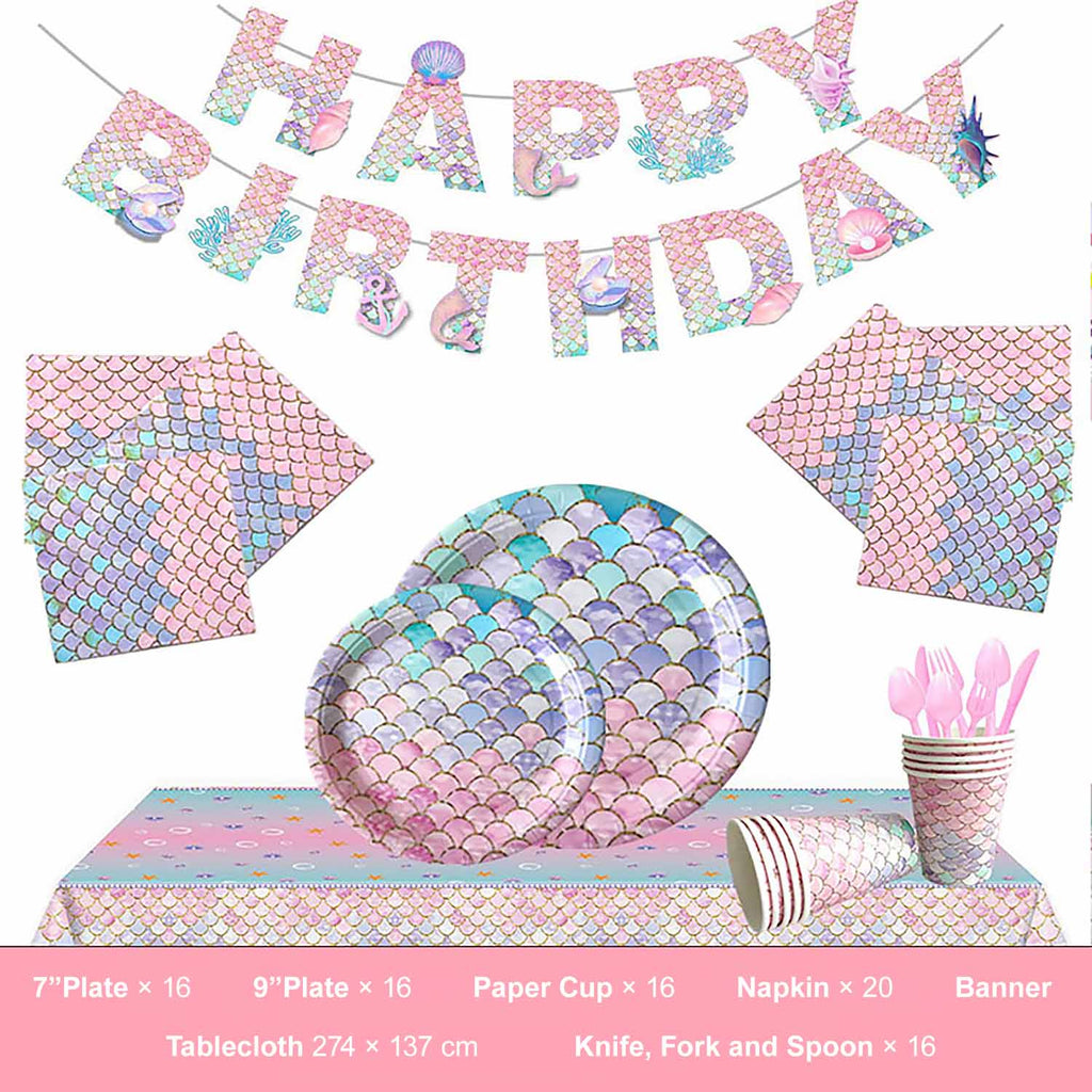 Mermaid Birthday Party Background Decorations | ZAKAPOP