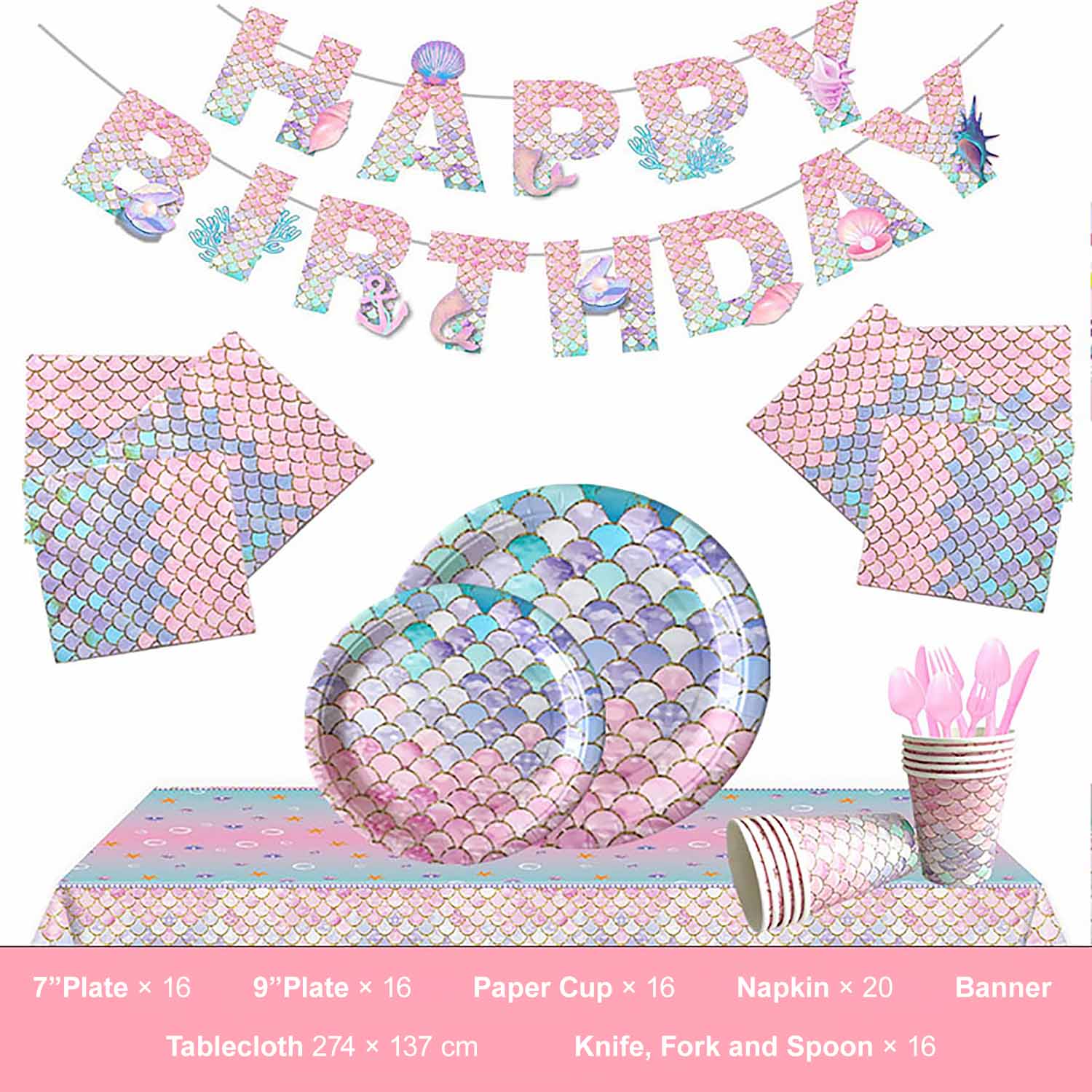 Mermaid Birthday Party Background Decorations | ZAKAPOP