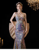 Mermaid Tail Glitter Wedding Dress | ZAKAPOP