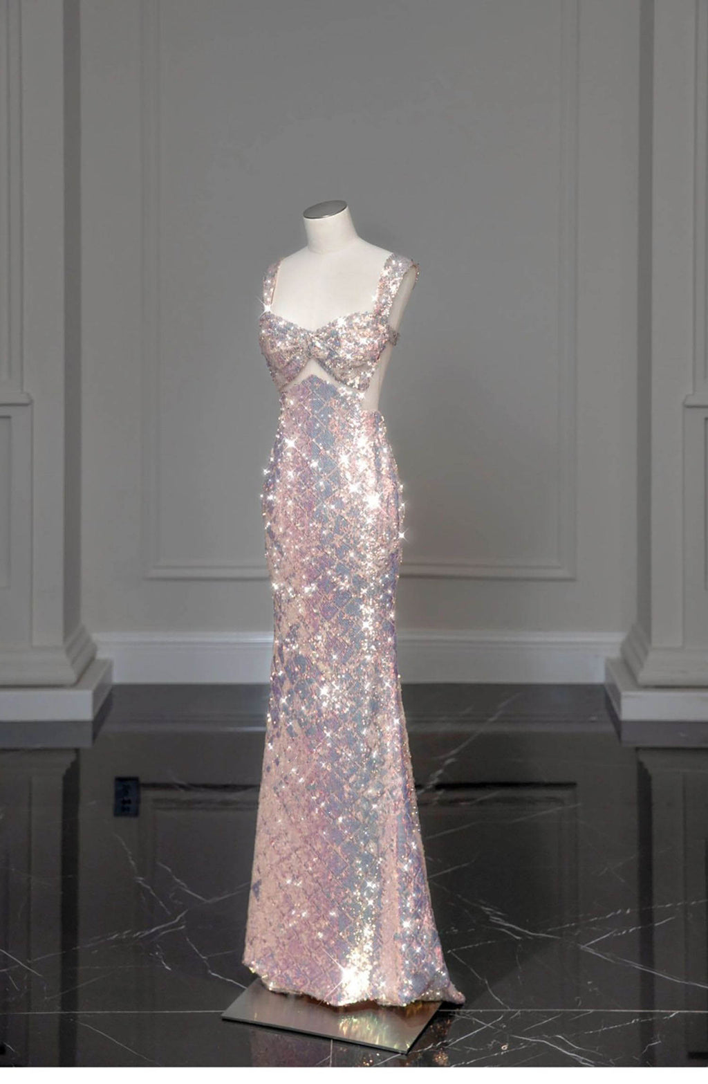Mermaid Tail Glitter Wedding Dress | ZAKAPOP
