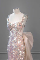 Mermaid Tail Glitter Wedding Dress | ZAKAPOP